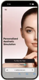 AI aesthetic simulator preview - before